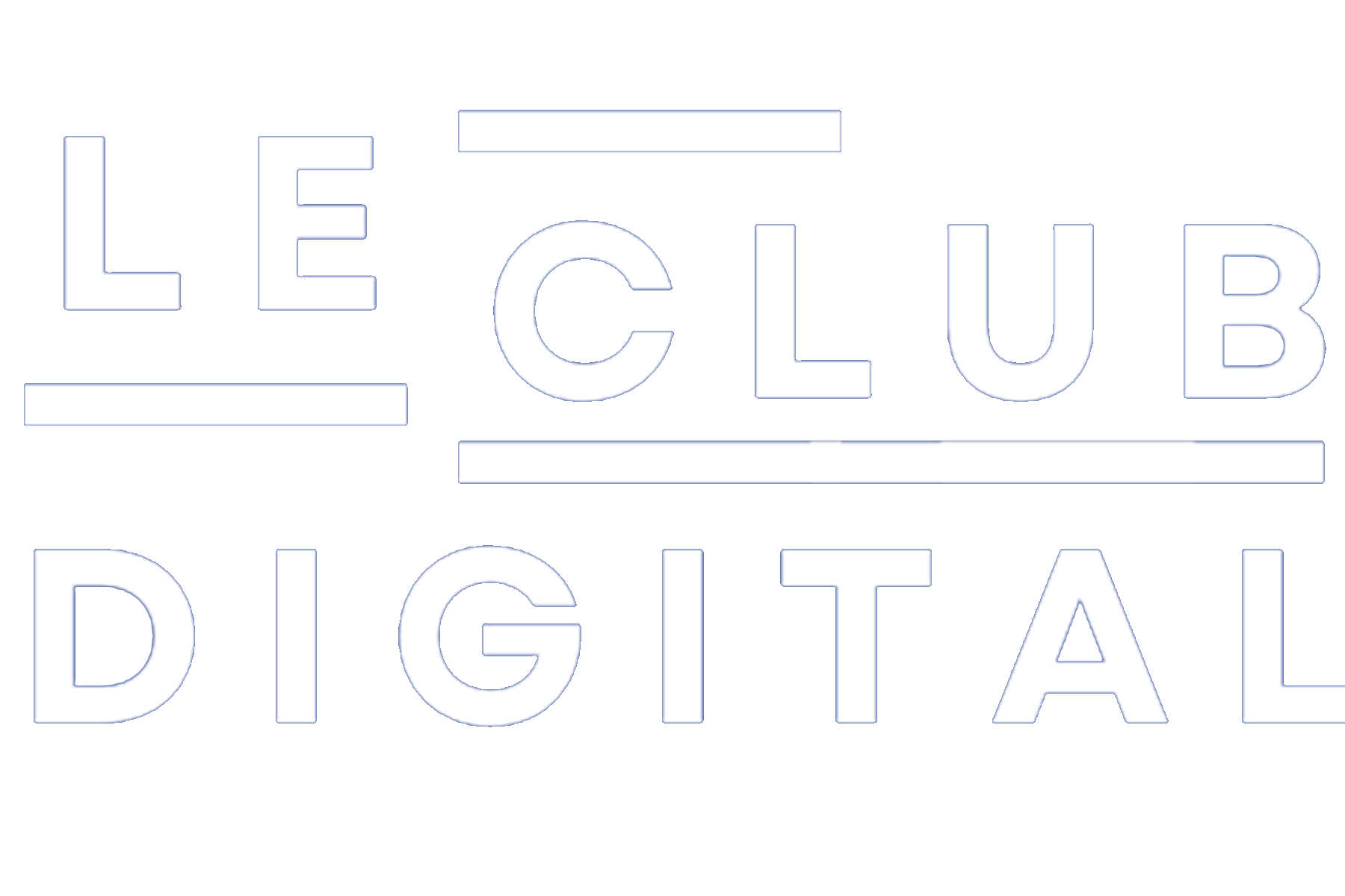 Le Club Digital Logo Blanc